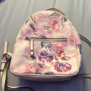 Custom pink Guess backpack
